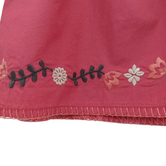 HANNA ANDERSSON Girl's Pink Floral Embroidered Skirt Size 8/130 cm - Picture 4 of 7